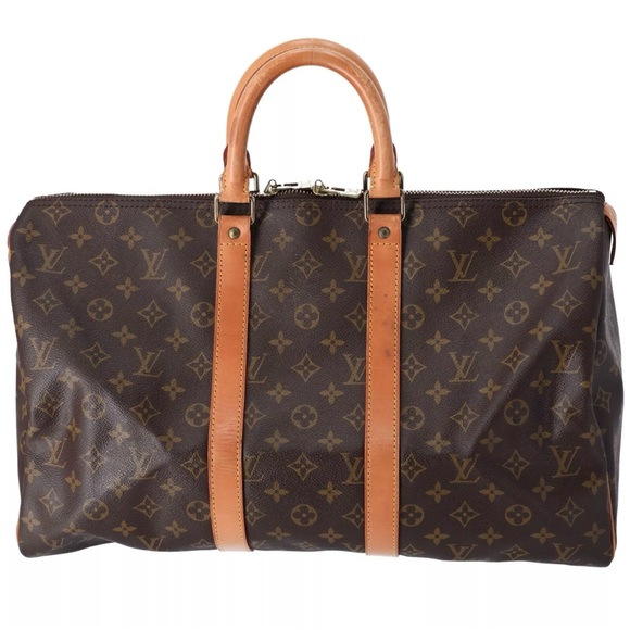 Louis Vuitton Monogram Keepall 45 Travel Boston Bag M41428 Weekender - Picture 4 of 11